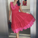 La pink Kleid